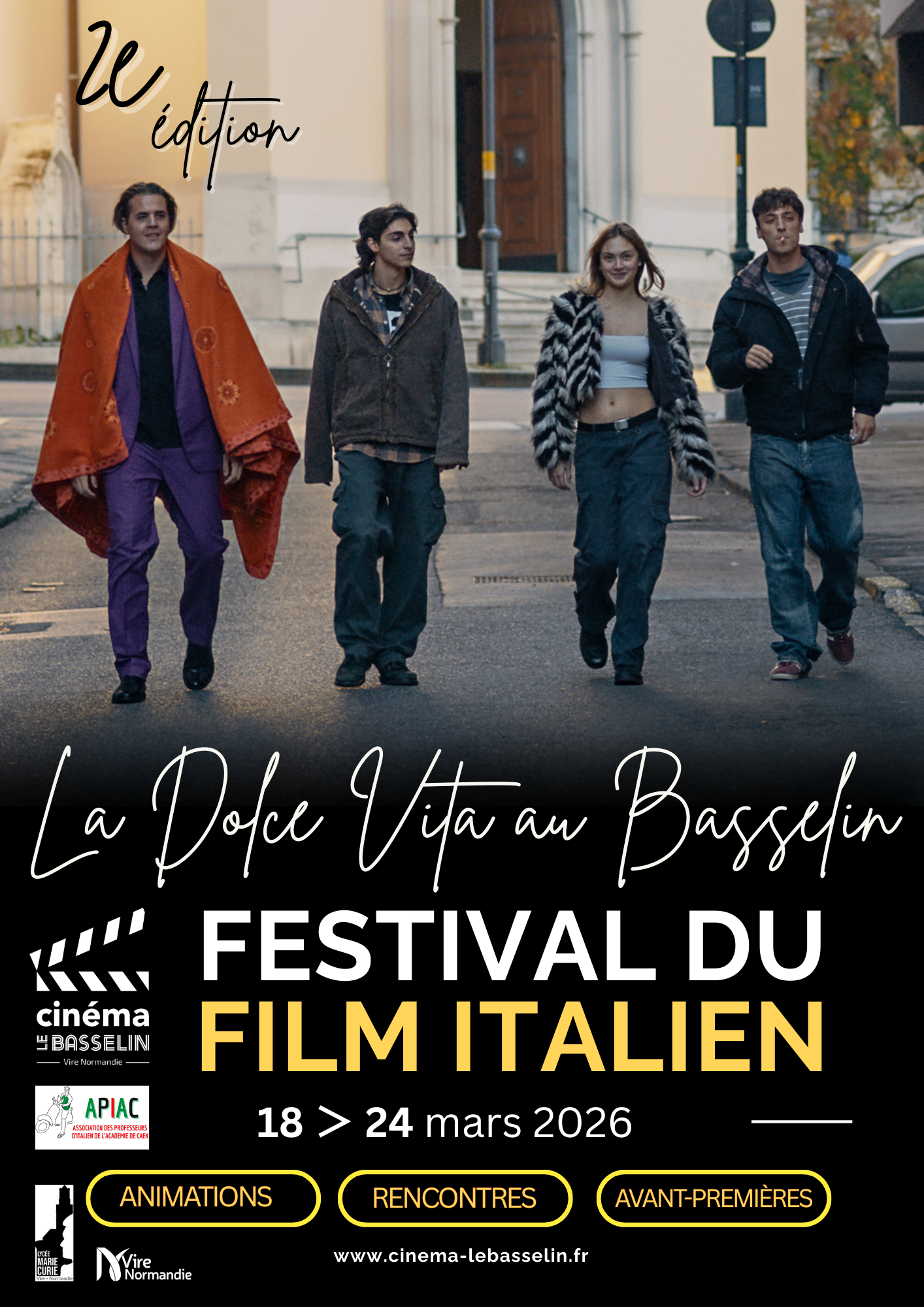 1 FESTIVAL DU FILM ITALIEN AFFICHE