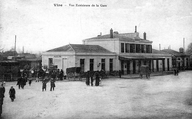 1910 - Vue extérieure de la Gare 