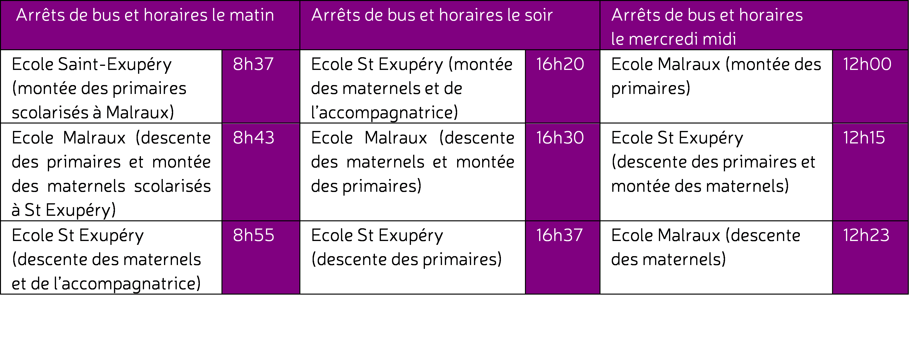 202401-Tableau ramassage bus Malraux-St Exupery