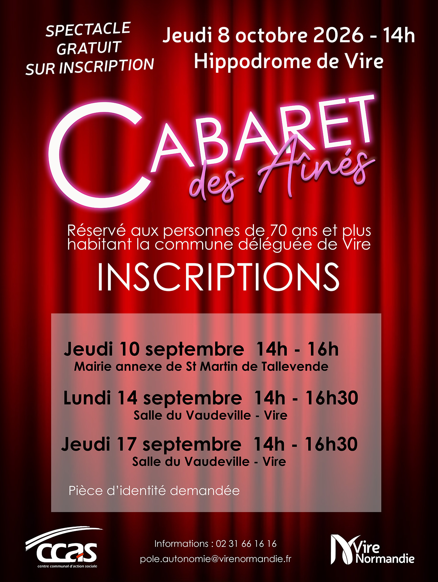 Affiche Cabaret des Aînés 08102026
