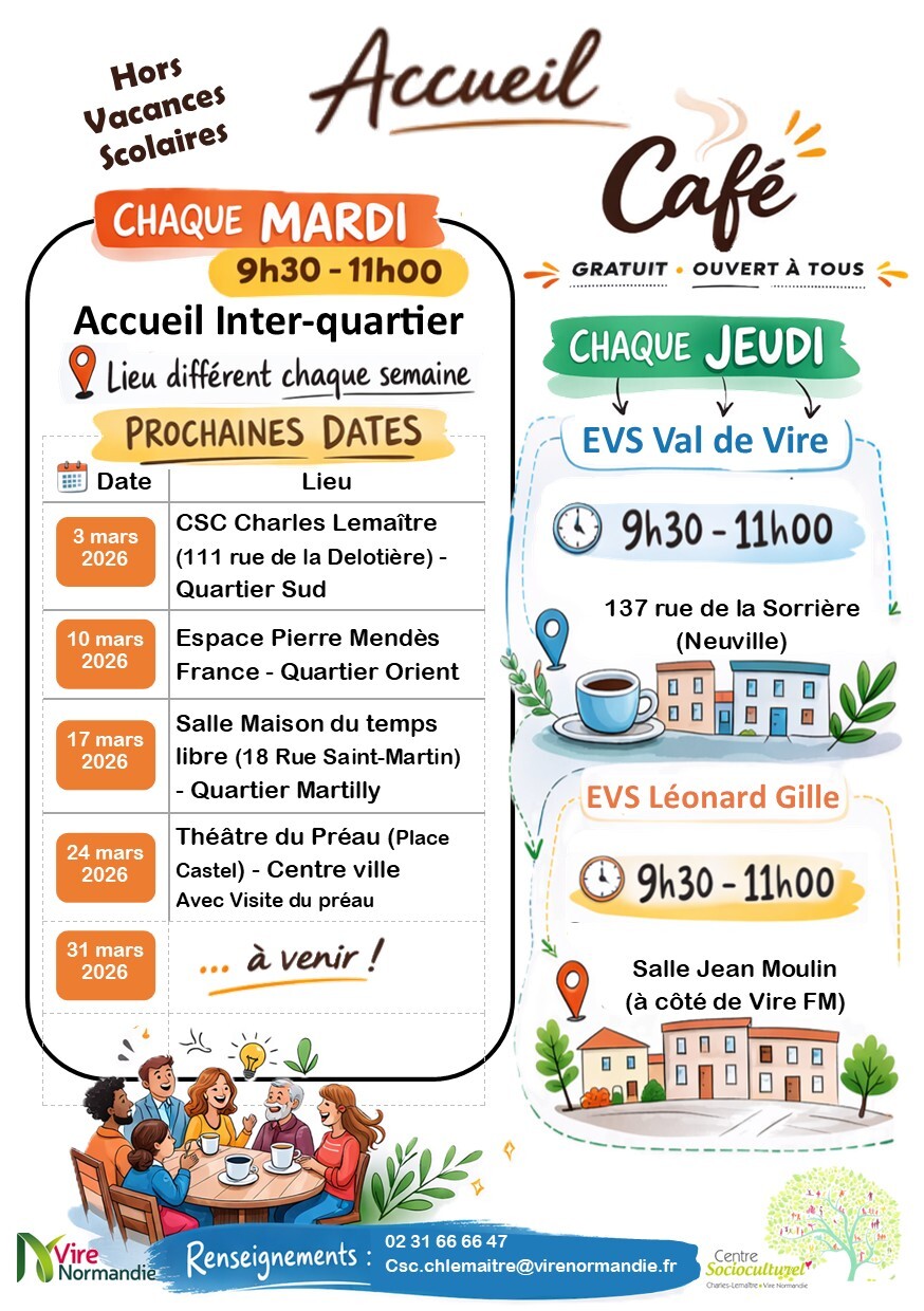 Affiche évolution accueil café CentreSocioCulturel CL 03032026