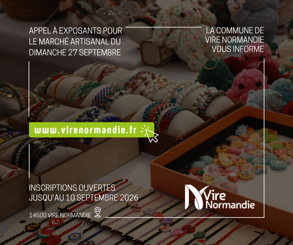 Communication appel à exposants marché artisanal 27 sept 2026