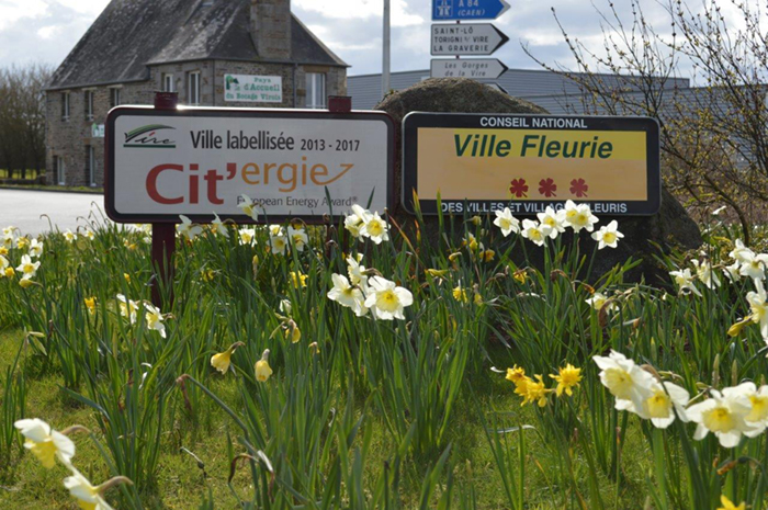 Label ville fleurie et cit'ergie Vire Normandie