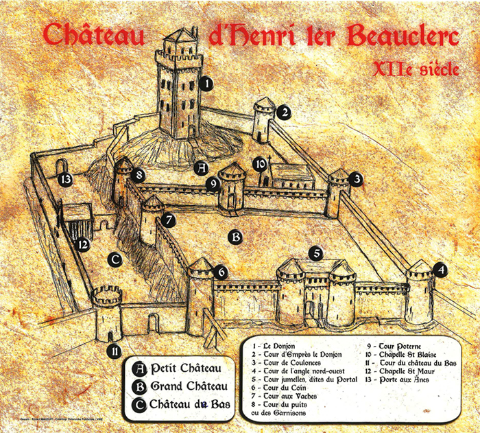 plan chateau M. Mauduit