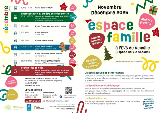 Flyer ESPACE FAMILLE CSCL NovDec2025 RECTO